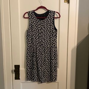 J Crew heart patterned sleeveless dress